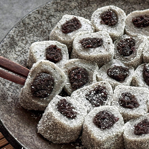 40년 전통 리만월 돌돌떡 수제 단호박/쑥/백미/흑임자 600g
